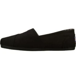 SKECHERS Women's BOBS Plush Canvas Slip-On Shoes -Fierce Femme 1362691 001 alt4