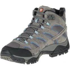 MERRELL Women's Moab 2 Mid Waterproof Hiking Boots, Granite -Fierce Femme 2024319 003 alt3