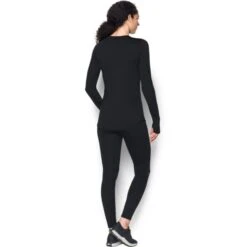 UNDER ARMOUR Women's ColdGear Armour Fitted Crew Top -Fierce Femme 2030490 001 alt3