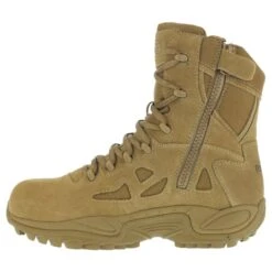REEBOK WORK Women's Rapid Response Composite Toe Work Boots, Coyote, Wide -Fierce Femme 2033605 201 alt2