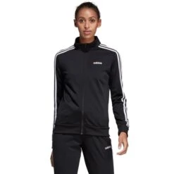 ADIDAS Women's Essentials 3-Stripes Tricot Jacket -Fierce Femme 2060765 001 alt2