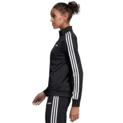 ADIDAS Women's Essentials 3-Stripes Tricot Jacket -Fierce Femme 2060765 001 alt4