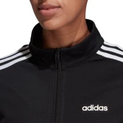 ADIDAS Women's Essentials 3-Stripes Tricot Jacket -Fierce Femme 2060765 001 alt6