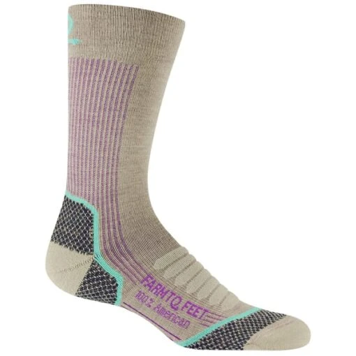 FARM TO FEET Women's Damascus Mid Weight Technical Crew Sock -Fierce Femme 2061313 205 main