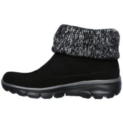 SKECHERS Women's Easy Going Heighten Fold Over Knit Collar Bootie -Fierce Femme 2061762 001 alt2