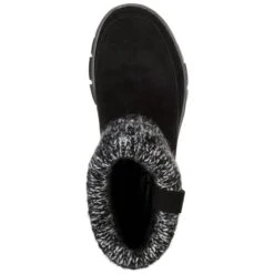 SKECHERS Women's Easy Going Heighten Fold Over Knit Collar Bootie -Fierce Femme 2061762 001 alt4