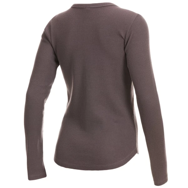 EMS Women's Lakeside Waffle Long-Sleeve Henley 4 EMS Women's Lakeside Waffle Long-Sleeve Henley - Image 2