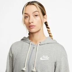 NIKE Women's Sportswear Gym Vintage Hoodie -Fierce Femme 2064986 005 alt4