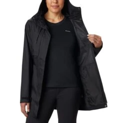 COLUMBIA Women's Pardon My Trench Rain Jacket -Fierce Femme 2065345 001 alt5