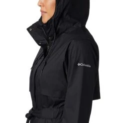 COLUMBIA Women's Pardon My Trench Rain Jacket -Fierce Femme 2065345 001 alt7