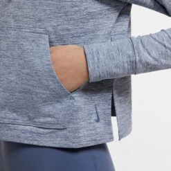 NIKE Women's Yoga Jersey Crop Hoodie -Fierce Femme 2068184 404 alt5