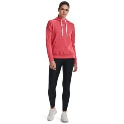 UNDER ARMOUR Women's UA Rival Fleece HB Hoodie 13 UNDER ARMOUR Women's UA Rival Fleece HB Hoodie -Fierce Femme 2070388 804 alt5
