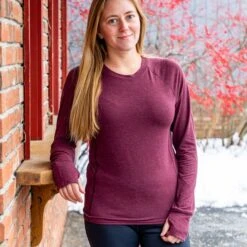 EMS Women's Active Wool Long-Sleeve Top -Fierce Femme 2070704 602 alt3