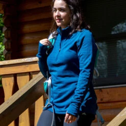 EMS Women's Atlas Grid 1/2-Zip Fleece -Fierce Femme 2071216 408 alt5