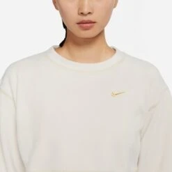 NIKE Women's Therma Icon Clash Fleece Top -Fierce Femme 2072474 104 alt4