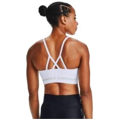 UNDER ARMOUR Women's UA Seamless Low Long Sports Bra -Fierce Femme 2072964 101 alt3