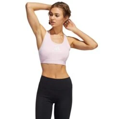 ADIDAS Women's Don't Rest Alphaskin Bra -Fierce Femme 2073529 607 alt2