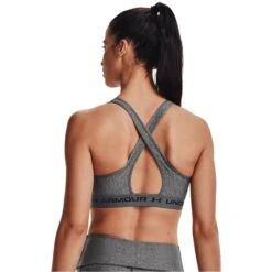 UNDER ARMOUR Women's Armour Mid Crossback Sports Bra -Fierce Femme 2073670 003 alt3