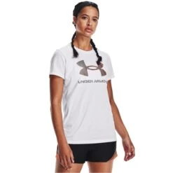 UNDER ARMOUR Women's UA Sportstyle Short Sleeve Graphic Tee -Fierce Femme 2075004 101 alt2