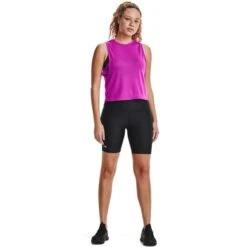 UNDER ARMOUR Women's HeatGear Armour Bike Shorts -Fierce Femme 2075123 001 alt5