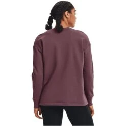 UNDER ARMOUR Women's UA Rival Fleece Oversized Crew -Fierce Femme 2075134 503 alt3