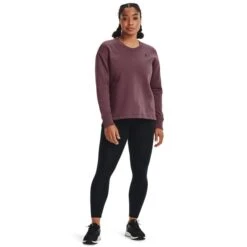 UNDER ARMOUR Women's UA Rival Fleece Oversized Crew -Fierce Femme 2075134 503 alt5