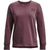 UNDER ARMOUR Women's UA Rival Fleece Oversized Crew -Fierce Femme 2075134 503 main