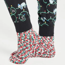 LIFE IS GOOD Women's Chillin' Sloth Snuggle Up Sleep Joggers -Fierce Femme 2075281 001 alt4