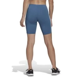 ADIDAS Women's Essentials 3-Stripe Bike Shorts 10 ADIDAS Women's Essentials 3-Stripe Bike Shorts -Fierce Femme 2076797 430 alt2