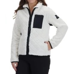 Calvin Klein Performance CALVIN KLEIN Women's Quilted Zip Front Jacket -Fierce Femme 2077843 105 alt2