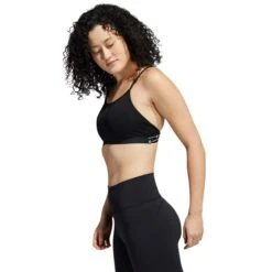 ADIDAS Women's Aeroreact Training Light-Suport Sports Bra -Fierce Femme 2077968 001 alt4