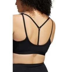 ADIDAS Women's Yoga Essentials Medium Impact Sports Bra -Fierce Femme 2077973 001 alt6