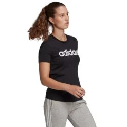 ADIDAS Women's Short-Sleeve Linear Tee -Fierce Femme 2078000 001 alt3