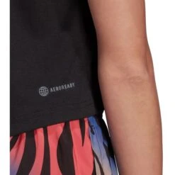 ADIDAS Women's Aeroready D2M Short-Sleeve Tee -Fierce Femme 2078012 001 alt5