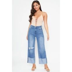 Y.M.I. Juniors' Dixie Wide Leg Jeans -Fierce Femme 2078092 405 alt3