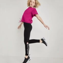 CHAMPION Women's Authentic High-Waisted 7/8 Leggings 13 CHAMPION Women's Authentic High-Waisted 7/8 Leggings -Fierce Femme 2078682 001 alt5