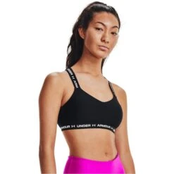 UNDER ARMOUR Women's UA Crossback Low Sports Bra -Fierce Femme 2079268 001 alt2