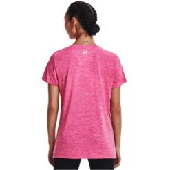 UNDER ARMOUR Women's UA Tech Twist Arch Short-Sleeve Tee -Fierce Femme 2079270 609 alt3