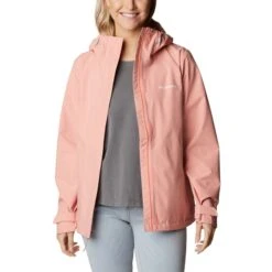 COLUMBIA Women's Earth Explorer Shell Jacket -Fierce Femme 2079306 802 alt3