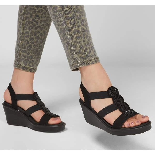 SKECHERS Women's Rumble On Camp Glam Wedge Sandal 8 SKECHERS Women's Rumble On Camp Glam Wedge Sandal - Image 6