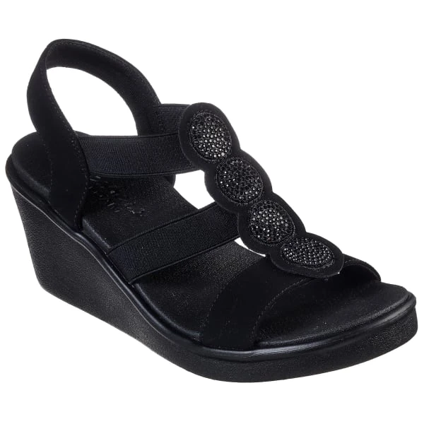 SKECHERS Women's Rumble On Camp Glam Wedge Sandal 3 SKECHERS Women's Rumble On Camp Glam Wedge Sandal