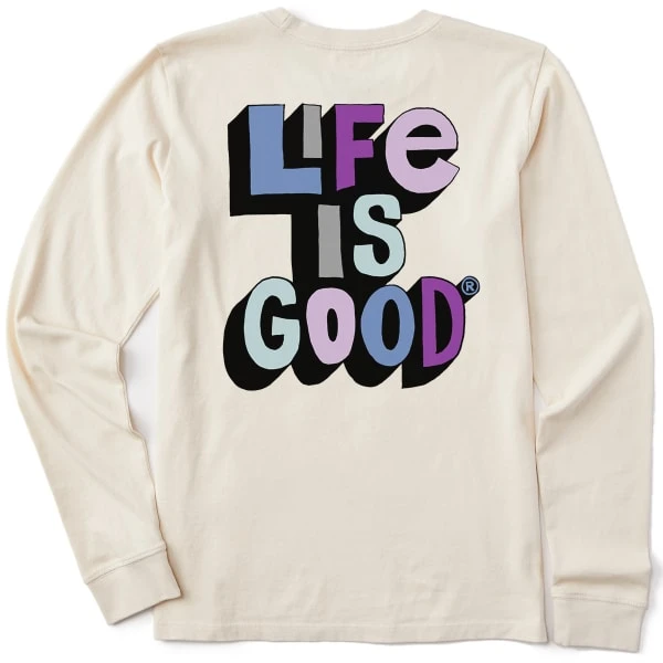 LIFE IS GOOD Women's Freestyle Crusher-Lite Long Sleeve Graphic Tee 4 LIFE IS GOOD Women's Freestyle Crusher-Lite Long Sleeve Graphic Tee - Image 2