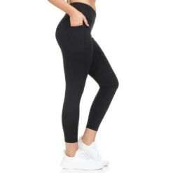 BSP Women's V-Shape High-Waist 7/8-Leggings W/ Pockets -Fierce Femme 2080660 001 alt3