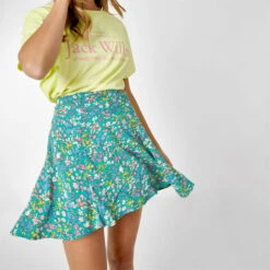 JACK WILLS Women's Daisy Print Mini Skirt -Fierce Femme 2081123 308 alt4