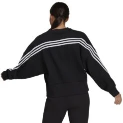 ADIDAS Women's Future Icons 3-Stripes Sweatshirt -Fierce Femme 2081668 001 alt2
