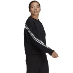 ADIDAS Women's Future Icons 3-Stripes Sweatshirt -Fierce Femme 2081668 001 alt3