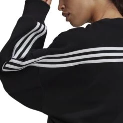ADIDAS Women's Future Icons 3-Stripes Sweatshirt -Fierce Femme 2081668 001 alt4