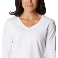 COLUMBIA Women's Sapphire Point Long-Sleeve Shirt -Fierce Femme 2082022 101 alt4