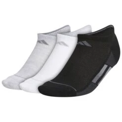 ADIDAS Women's Superlite 3-Stripe No Show Socks, 3 Pack