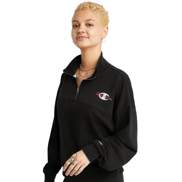 CHAMPION Women's French Terry Quarter Zip 5 CHAMPION Women's French Terry Quarter Zip - Image 3